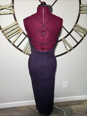 Vintage BYER TOO!Strappy Back Purple Bodycon Dress